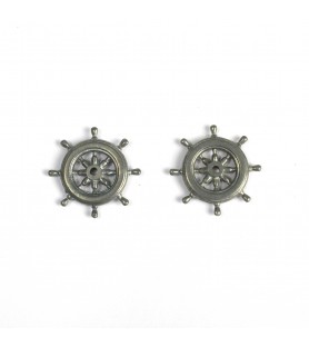 20 mm metalen roerwiel voor modelschepen (2 stuks)