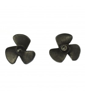 Śmigła z 3 metalowymi łopatami 24 mm (2 sztuki) do modelowania statków