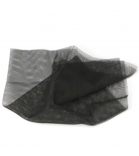 Drobna siatka z czarnej tkaniny 200x350 mm do modelowania statków