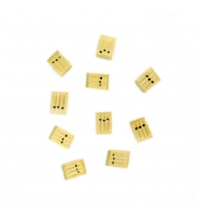 Triple Block in Boxwood 7 mm (10 Units) for Model Ships