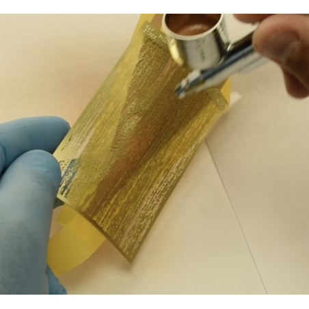 Micro Stencil para simulação de madeira com aerógrafo