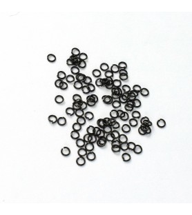 Geblauwd messing ringen diam. 2 mm (100 stuks)