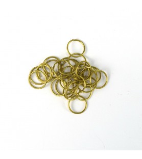 Pierścień mosiężny o średnicy 10 mm (30 sztuk)