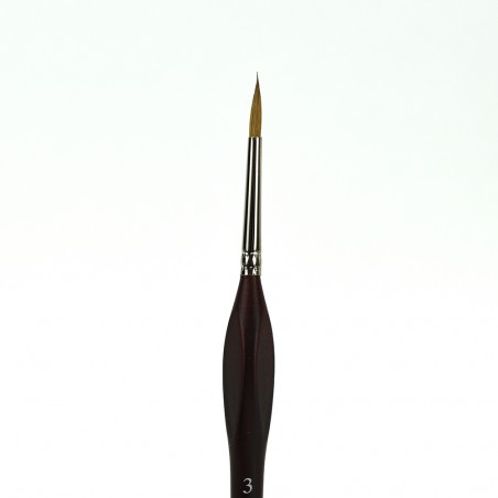 Pincel Redondo de Pelo Natural con Mango Ergonómico - 3