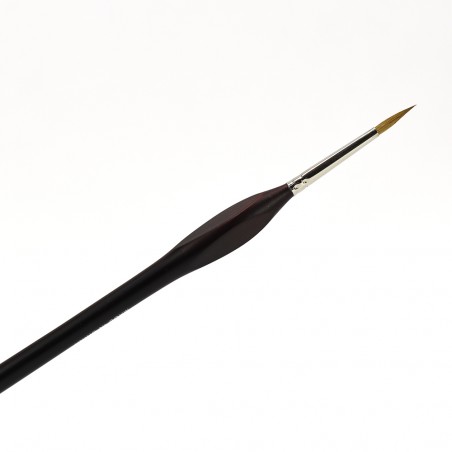 Okrągła szczotka z naturalnego włosia z ergonomicznym uchwytem - 3