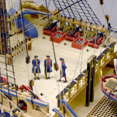 Buque de Guerra Soleil Royal 1:72. Maqueta de Barco en Madera
