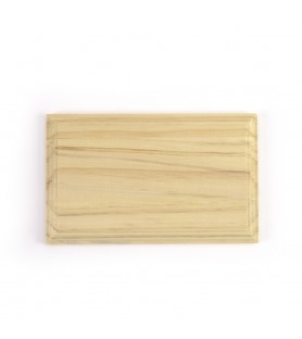 Podstawa wystawowa z litego drewna sosnowego o prostokątnym kształcie (7.08''x4.33'' / 180x110mm)