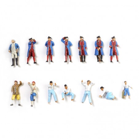 Conjunto de 14 estatuetas de metal para Hermione La Fayette