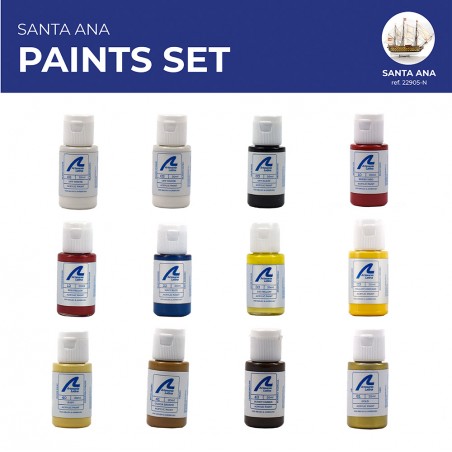 Ensemble de Peintures Maquette: Navire de Ligne Santa Ana