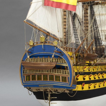 Navire de Ligne Santa Ana 1:84. Maquette de Bateau en Bois 12