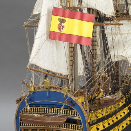 Navire de Ligne Santa Ana 1:84. Maquette de Bateau en Bois 13
