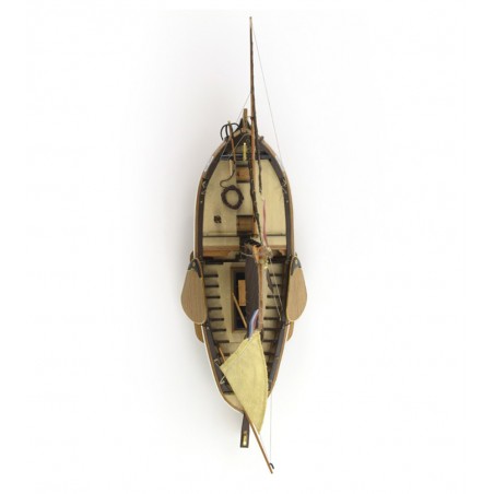Barco de pesca Botter 1:35. Modelo de barco de pesca em madeira 5
