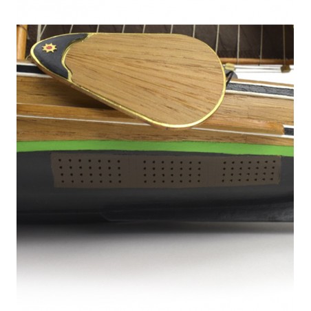 Barco de pesca Botter 1:35. barco de pesca de madeira modelo 9