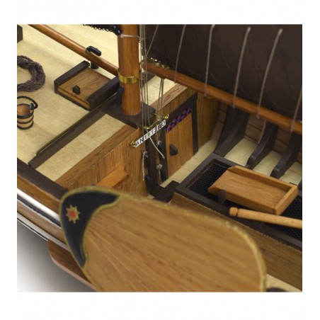 Bateau de Pêche Botter 1:35. Maquette Navire en Bois 11