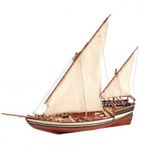 Arab Dhow Sultan. drewniany model statku w skali 1:60