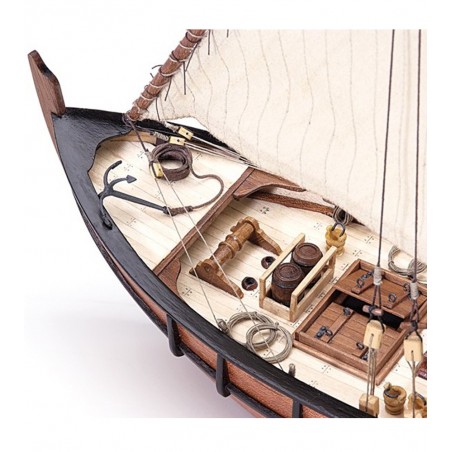 Caravelle La Niña 1:65. Maquette Bateau en Bois 2