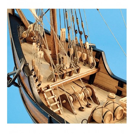 Caravel La Pinta 1:65. Houten scheepsmodel 2