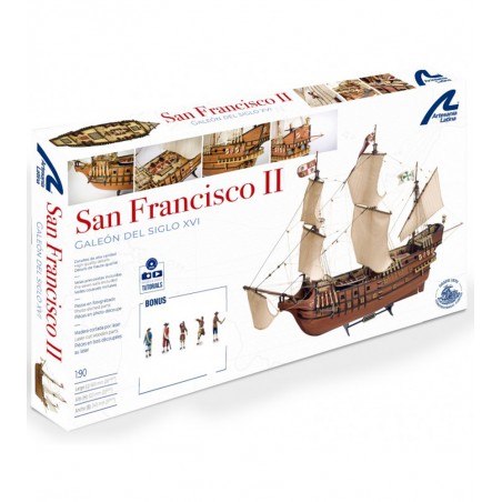Galion San Francisco II 1:90. Maquette Bateau en Bois 14