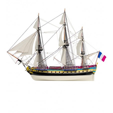 Frigate Hermione La Fayette 1/89. Wooden Model Ship