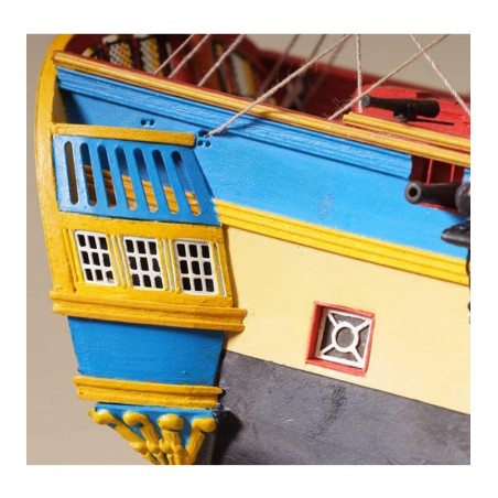 Fregata Hermione La Fayette 1/89. Modello di nave in legno