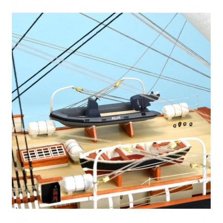 Houten modelschip: Frans opleidingsschip Belem 1/75