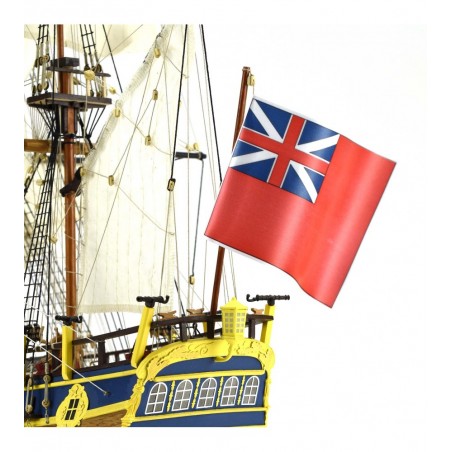 Navío HMS Endeavour 1/65. Maqueta de Barco en Madera