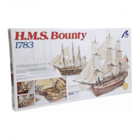Nave mercantile HMS Bounty 1:48. Modello di nave in legno 5