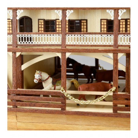 Modelo de barco a vapor em madeira. Rei do Mississipi 1:80 8