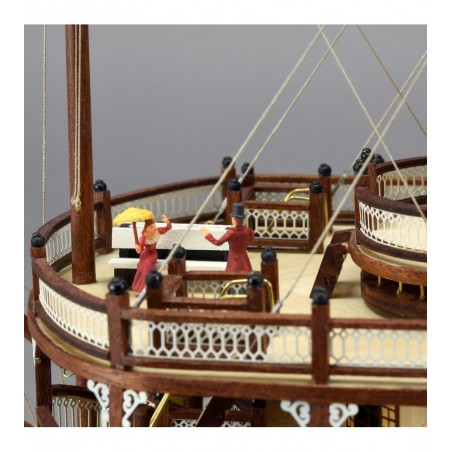 Paddle Steamer King of the Mississippi. 1:80 Wooden Model Ship Kit 11