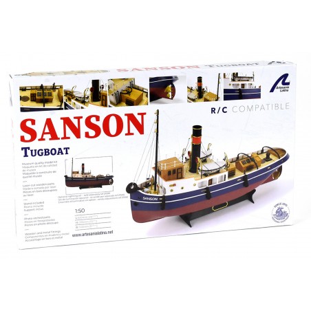 Tug Sanson 1:50. Wooden Model Ship (Suitable for R/C) 21