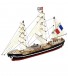 Easy Kit Frans Schoolschip Belem 1:160. Model schip met verf en accessoires 1