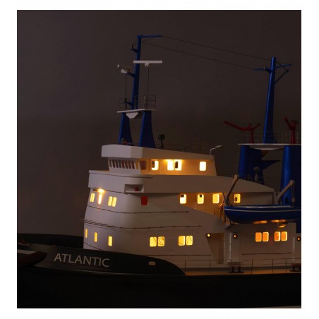 Tugboat Atlantic. 1:50 Wooden & ABS Navigable Model Ship Kit (Fit for R/C) 41