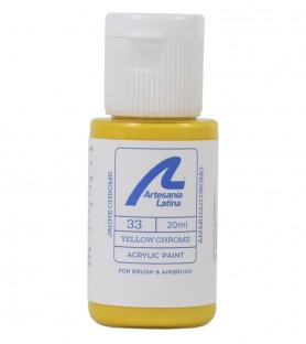 Tinta à base de água: Amarelo cromado (20 ml) 2