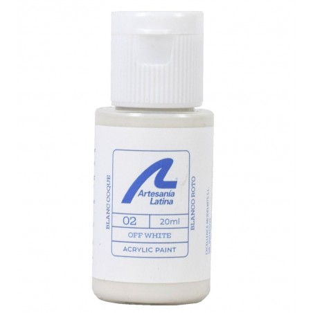 Verf op waterbasis: Gebroken wit (20 ml)