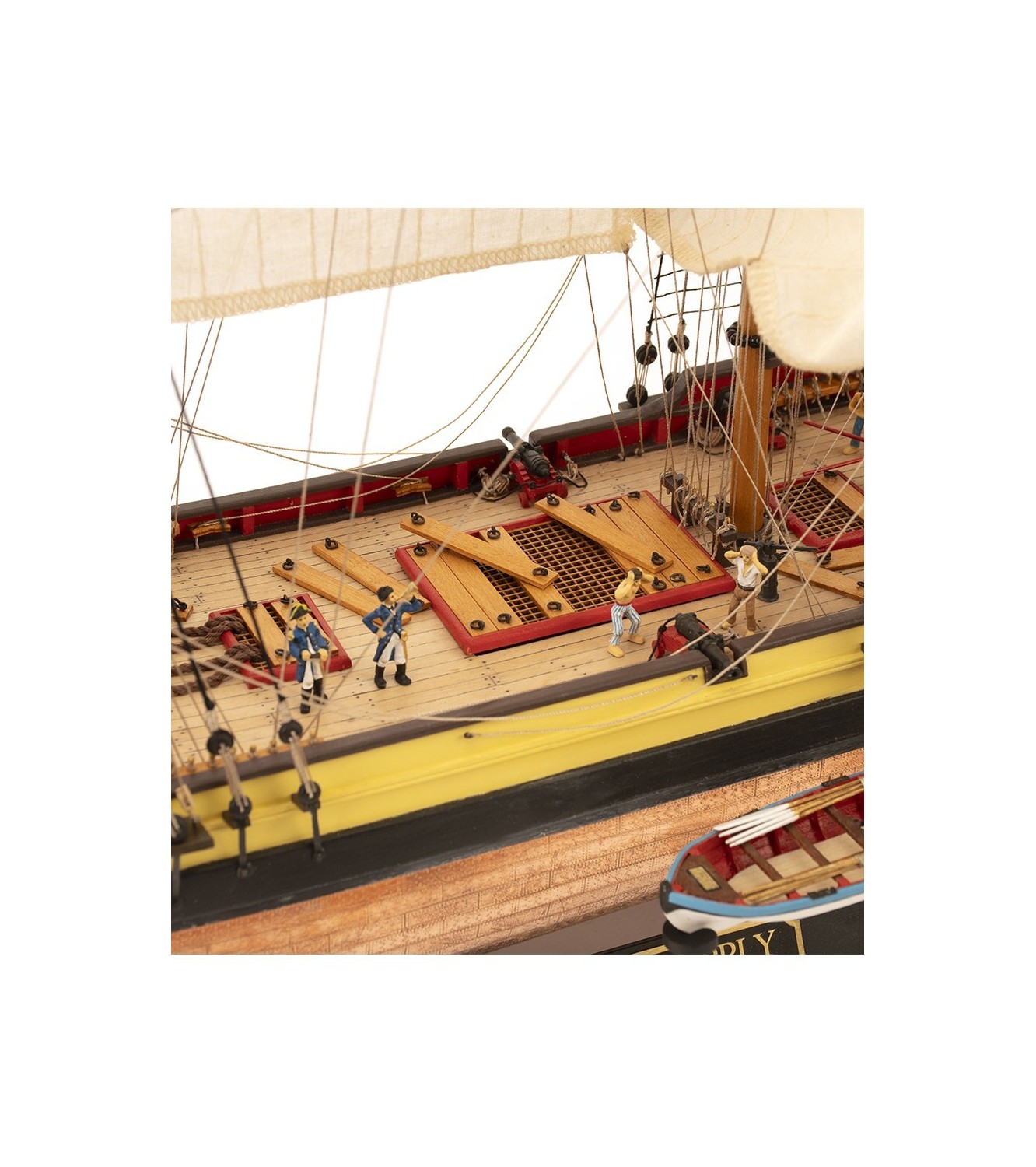 Wooden Model Ship Kit: English Armed Brig HMS Supply at 1:50