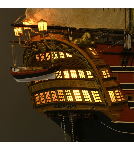 Ship of the Line Santísima Trinidad 1:84. Wooden Model Ship Kit