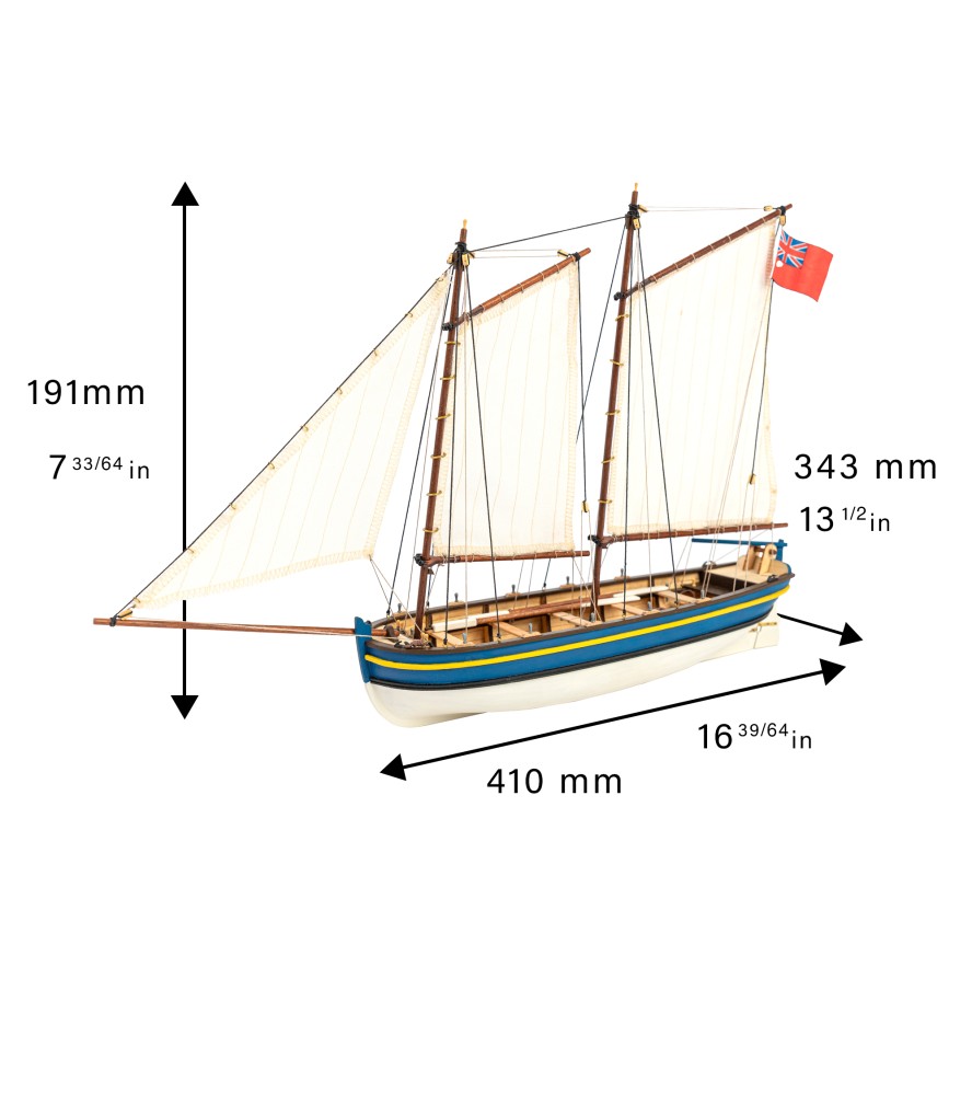 Długa łódź kapitańska HMS Endeavour. drewniany...
