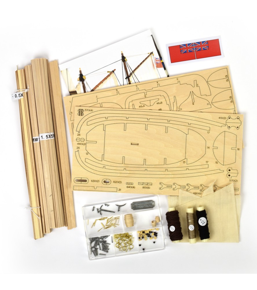 Kaptajnens langbåd HMS Endeavour. 1:50...