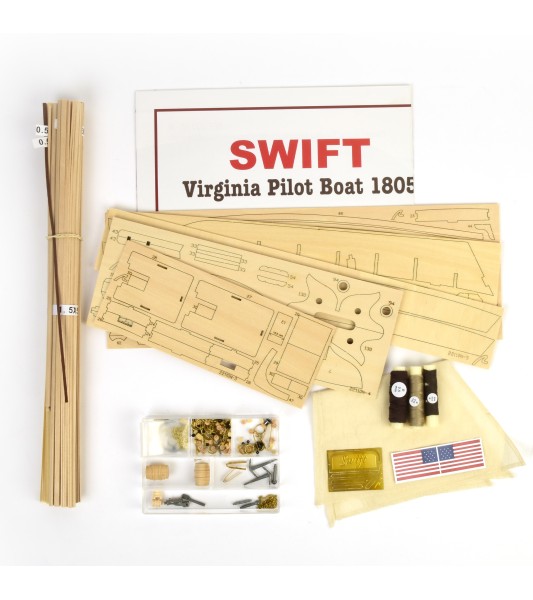 U.S. Pilot Boat Swift. 1:50 Holzmodellschiff-Bausatz