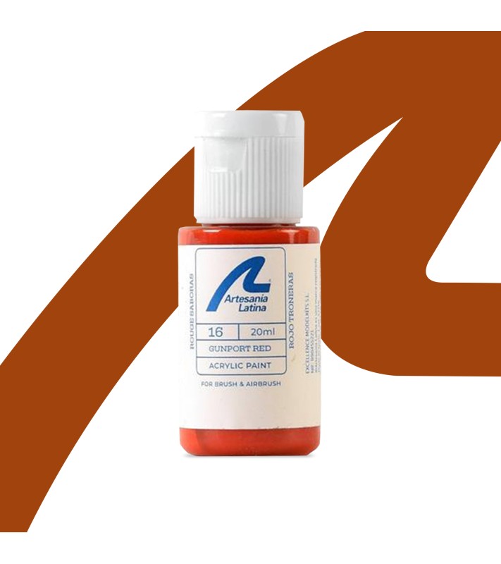 Water-based paint: Gunport Red (20 ml)