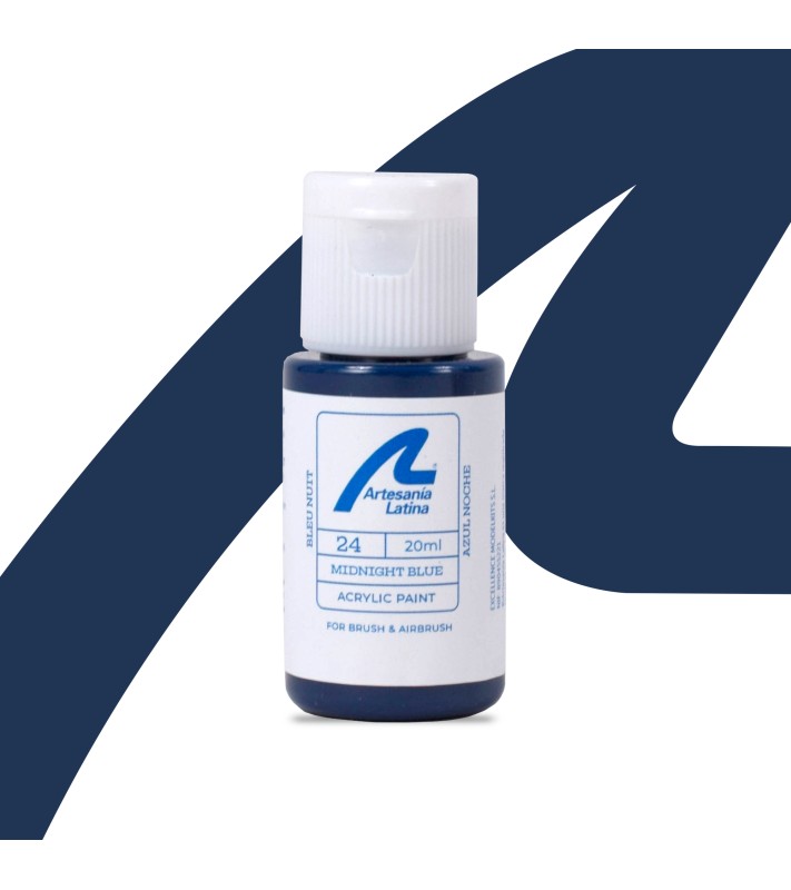 Pintura al Agua: Azul Noche (20 ml)