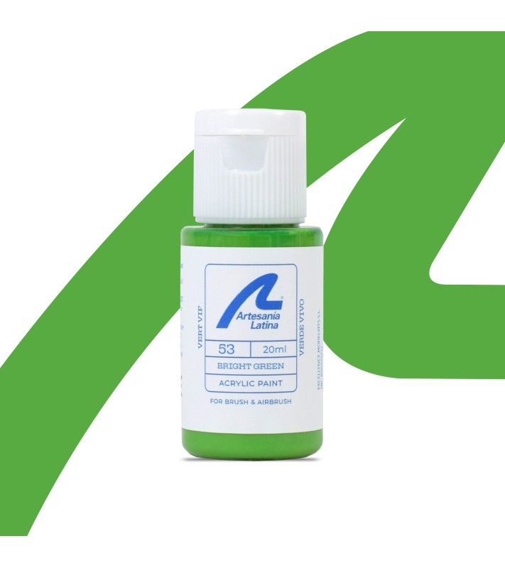 Farba na bazie wody: Jasnozielony (20 ml)