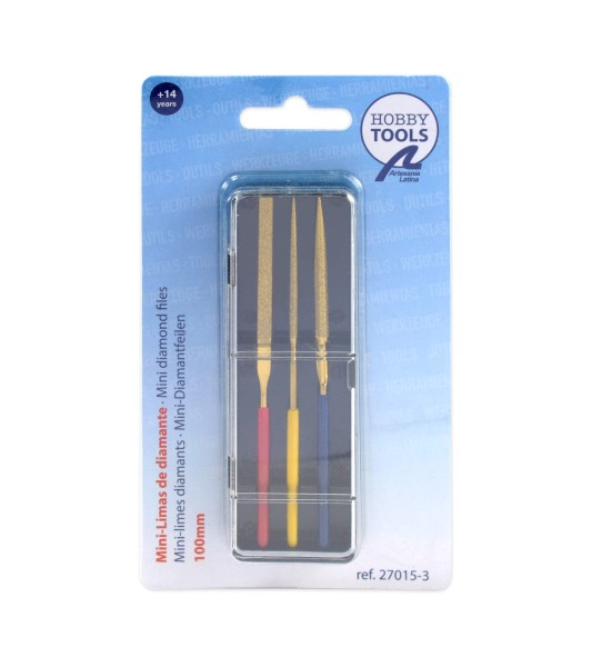 Ensemble 3 Mini Limes Diamant 100mm