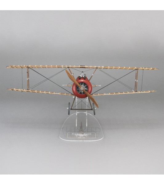 Sopwith Camel Gevechtsvliegtuig 1:16. Houten en metalen schaalmodel