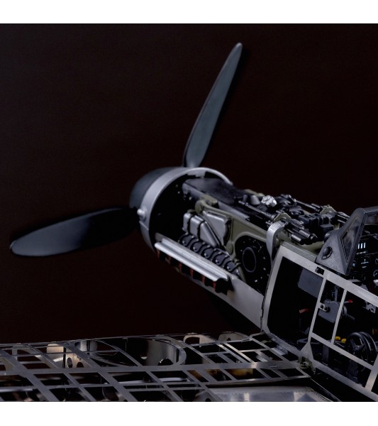 Myśliwiec Messerschmitt BF109G: metalowy model samolotu 1/16