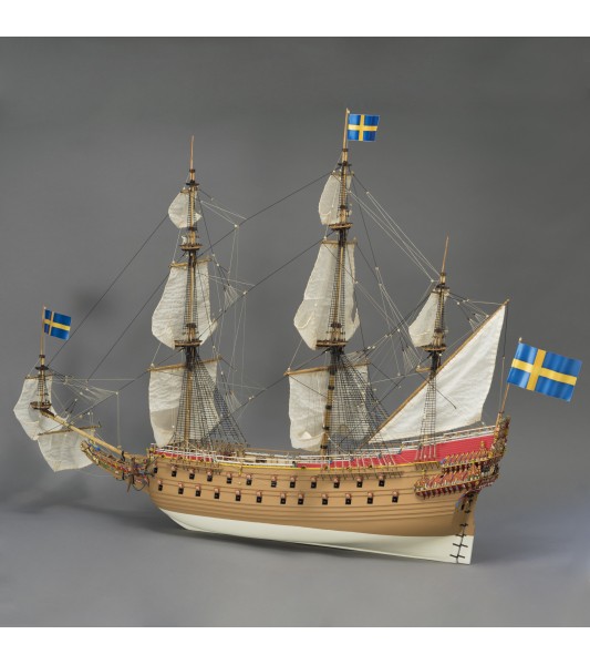 Kriegsschiff Vasa 1:65. Holz Modell Schiff