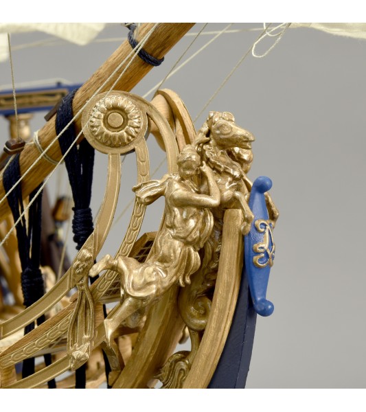 Buque de Guerra Soleil Royal 1:72. Maqueta de Barco en Madera