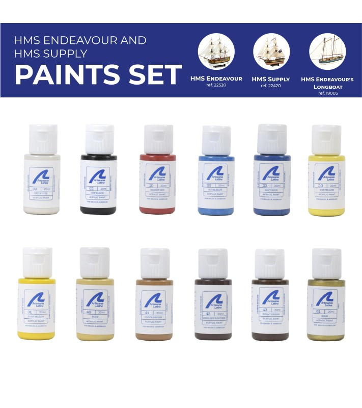 Model Paint Pack: HMS Endeavour und HMS Supply Ships