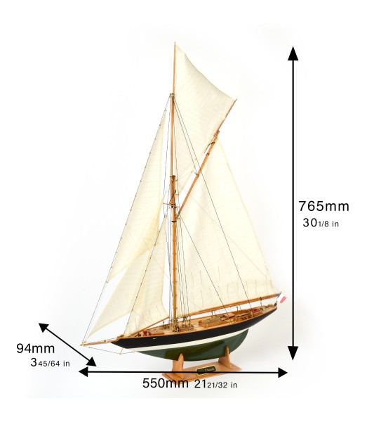 Pen Duick Cutter 1:28. Modelskib af træ