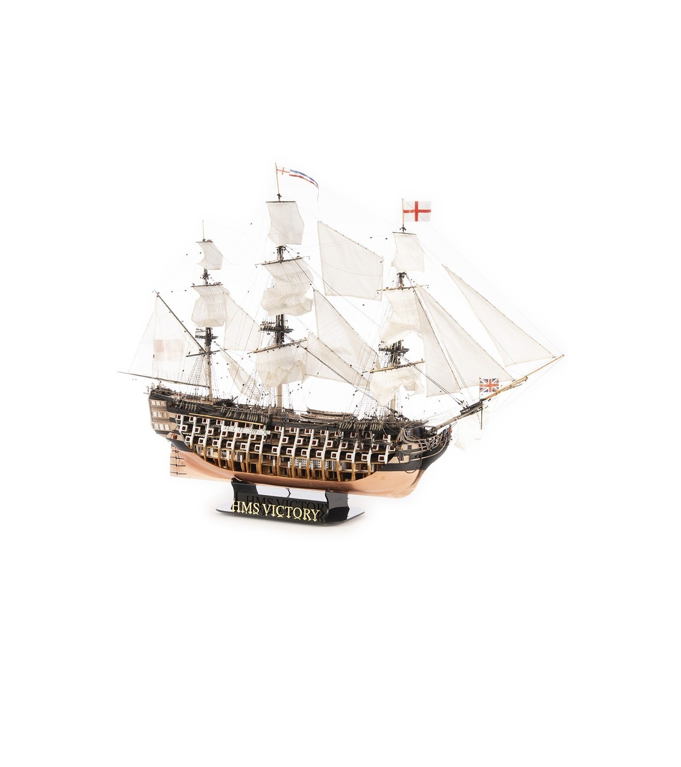 HMS Victory 1:84 Wooden Ship Model Anatomy of English Vessel